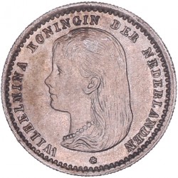 10 cent Wilhelmina 1892. FDC -.