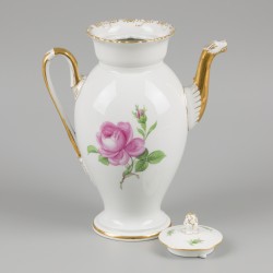 Een "Meissen" koffiepot, Duitsland, 20e eeuw.
