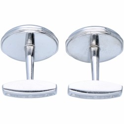 Zilveren Bvlgari manchetknopen - 925/1000.
