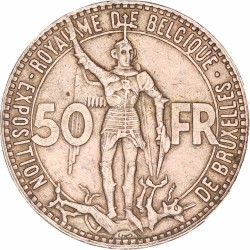 Belgium. Leopold III. 50 Francs. 1935.