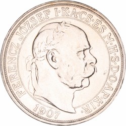 Hungary. Franz Joseph. 5 Corona. 1907.