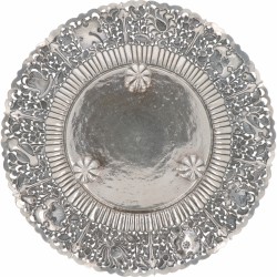 Fruitschaal zilver.