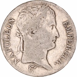 France. Empire. Napoleon. 5 Francs. 1813 M.