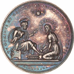 Italian states. Papal states. An II (1831). The washing of the feet.