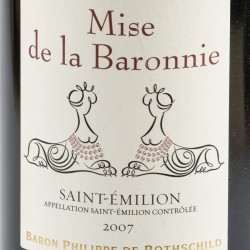 (150 cl) Mise de la Baronnie - Saint-Émilion - Baron Philppe de Rotschild - 2007.