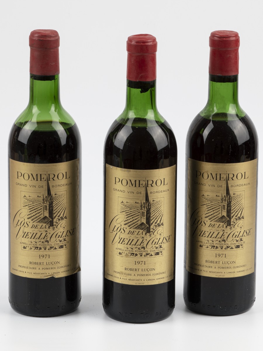 (3) Clos de la Vielle Eglise - Robert Lucon - Pomerol - 1971.