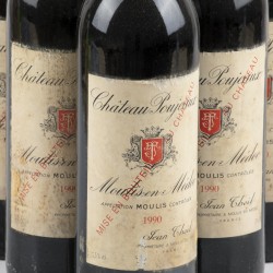 (6) Château Poujeaux - Moulis-en-Médoc Cru Bourgeois - 1990.