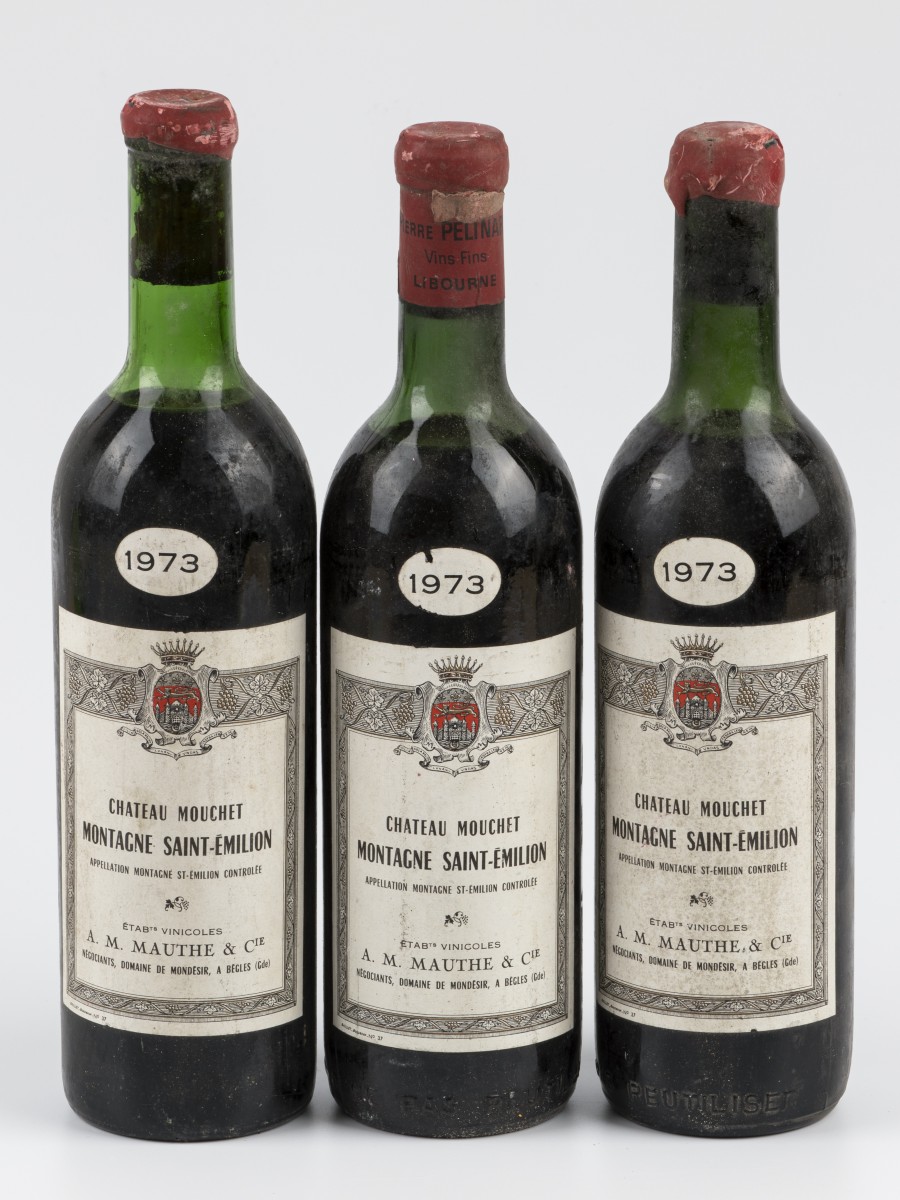 (3) Chateau Mouchet Montagne  - Saint-Emilion - 1973.