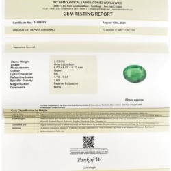 IDT-gecertificeerde natuurlijke tsavoriet granaat 2.53 ct.