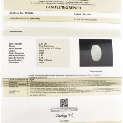 IDT-gecertificeerde natuurlijke opaal 2.37 ct.