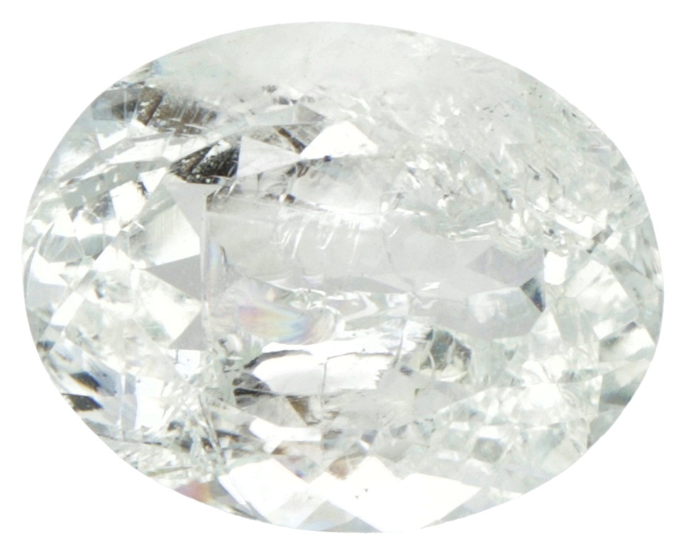 ITLGR-gecertificeerde natuurlijke aquamarijn 3.87 ct.