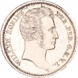 ¼ Gulden. Willem I. 1834. Prachtig / UNC.