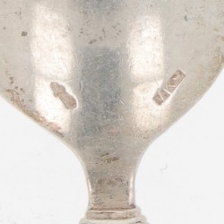 (6) delige set theelepels zilver.