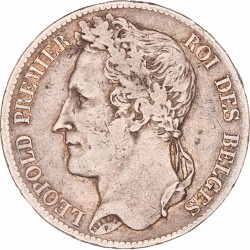 Belgium. Leopold I. 5 Francs. 1832.