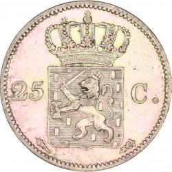 25 Cent. Willem I. 1826 A. Zeer Fraai +.