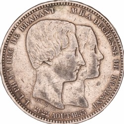 Belgium. Leopold I. 5 Francs. 1853.