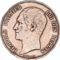 Belgium. Leopold I. 5 Francs. 1853.