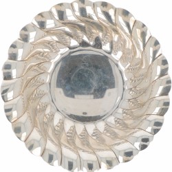 Bonbonschaaltje zilver.