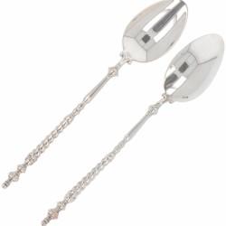 (10) delige set theelepels zilver.