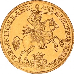 Gouden rijder van 14 gulden. Holland. 1750. Prachtig.