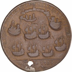 Great Britain. 1739. Raid on Porto Bello by Admiral Vernon - The british glory reviv'd by admiral Vernon.