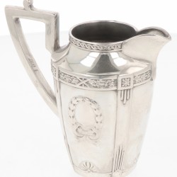 (4) delig koffie- en theeservies zilver.