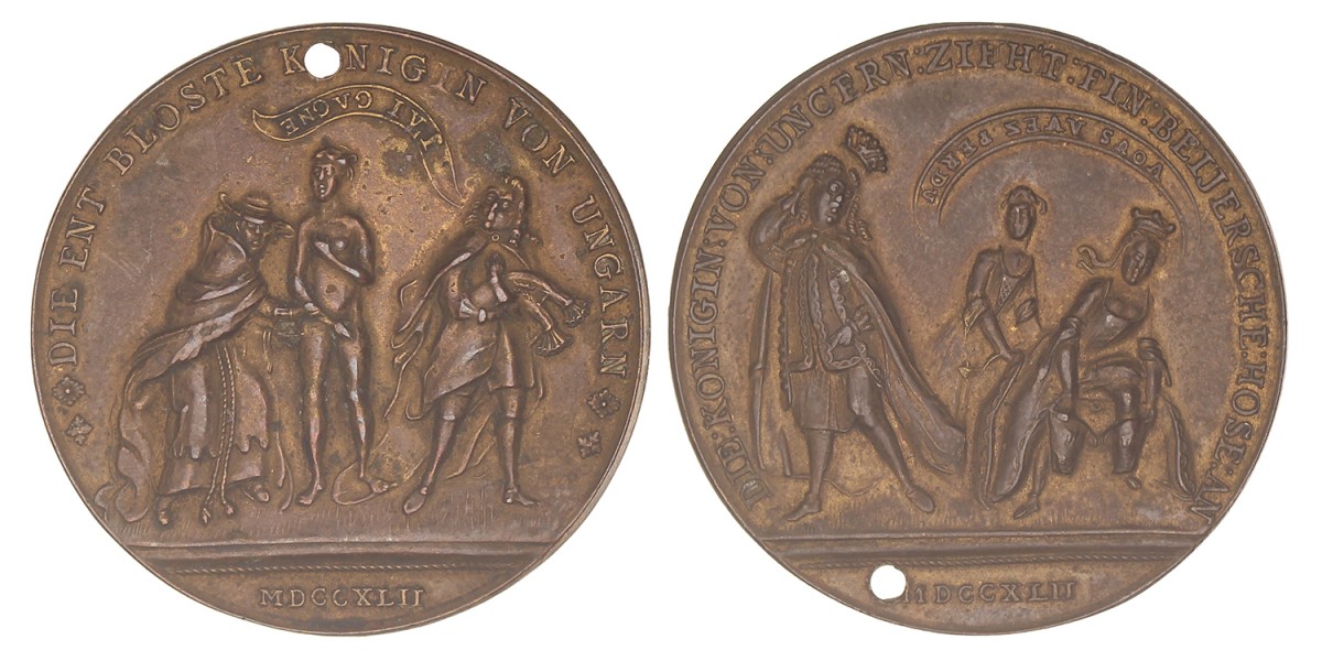 Austria. Empire. 1742. Satiric piece on the Austrian occupation of Bavaria.