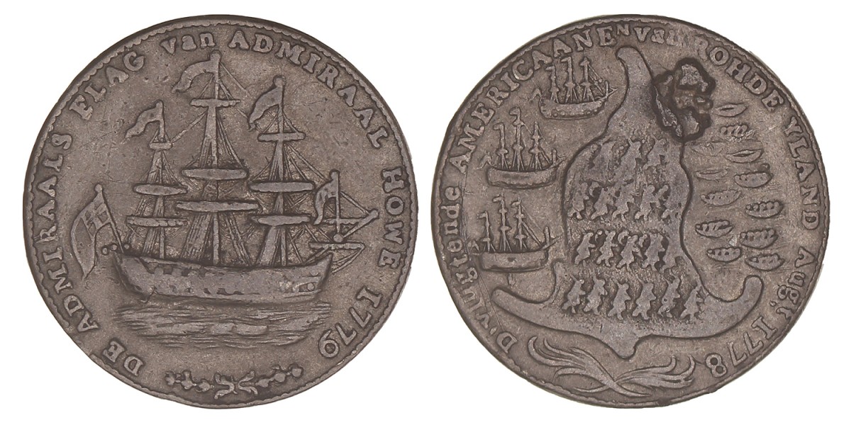 USA. Rhode Island. 1779. Rhode Island ship token.