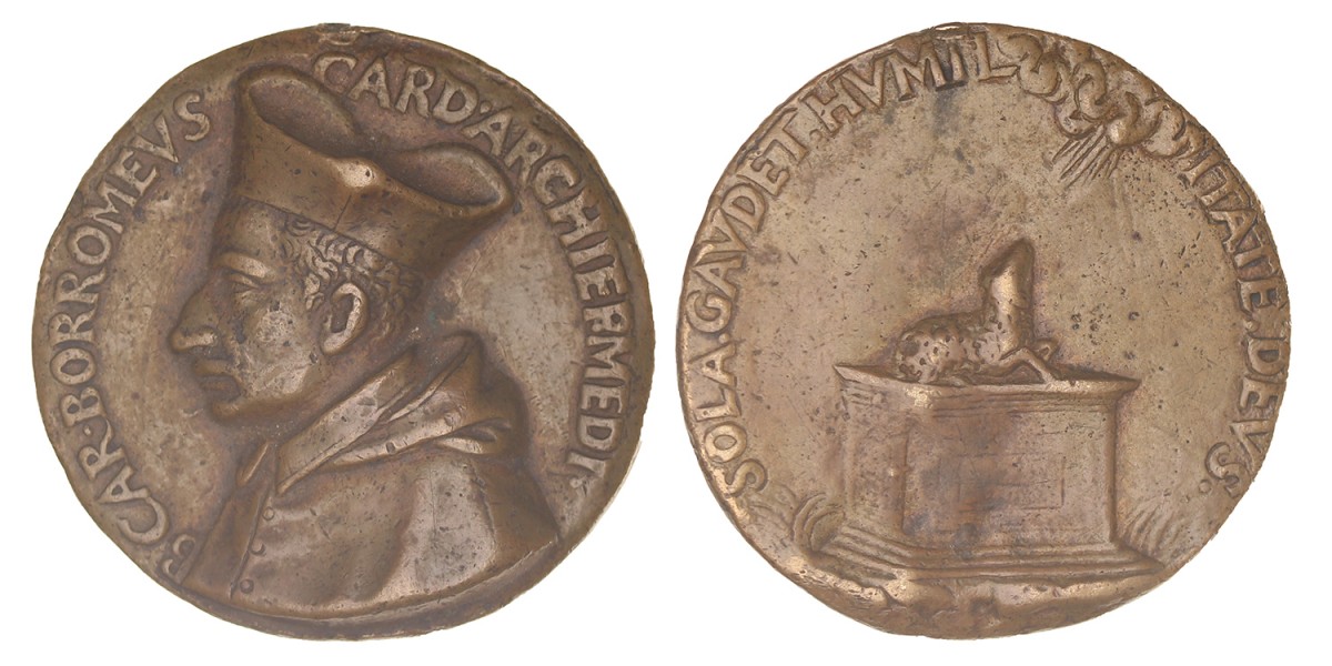 Italy. N.D. (1560 - 1580). Cast medal of Cardinal Carlo Borromeo.