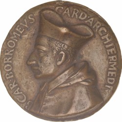 Italy. N.D. (1560 - 1580). Cast medal of Cardinal Carlo Borromeo.