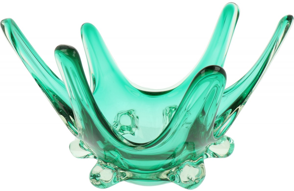 Een Murano-glazen sierschaal, Italië, mid. 20e eeuw.