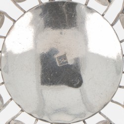 Kluwenmandje / wolmandje zilver.