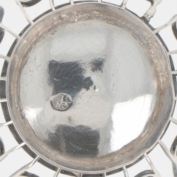 Kluwenmandje / wolmandje zilver.