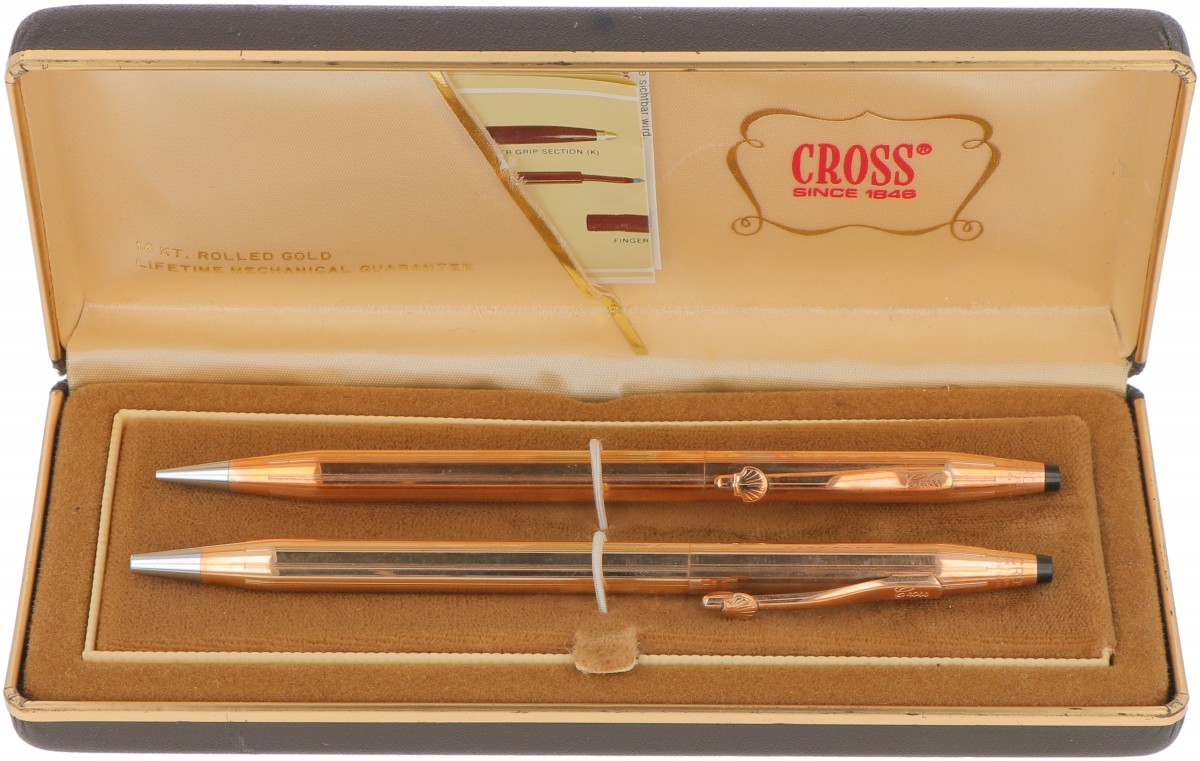 (2) delige set Cross schrijfgerei (Shell) .