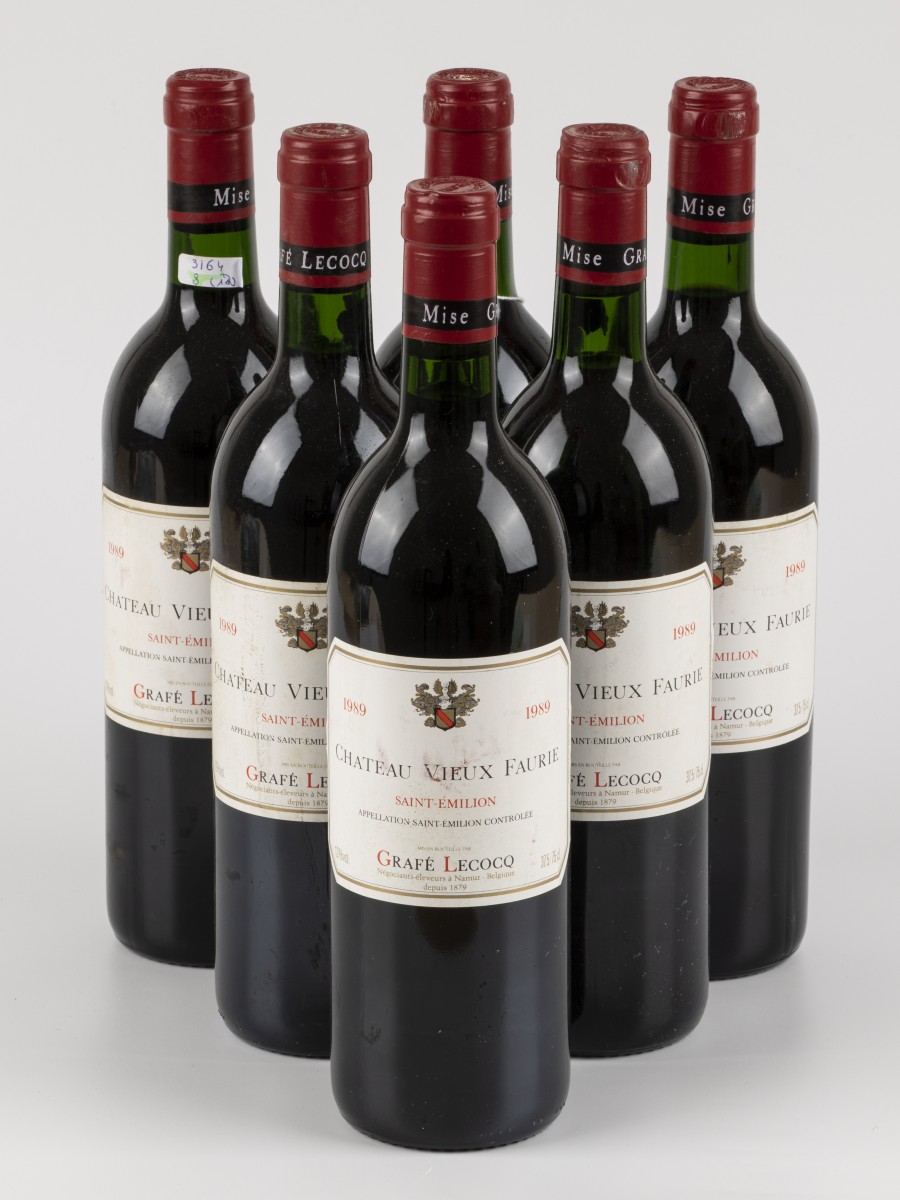 (6) Château Vieux Faurie -  mise Grafé Lecocq - Saint-Émilion - 1989.