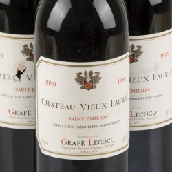 (6) Château Vieux Faurie - mise Grafé Lecocq - Saint-Émilion - 1989.