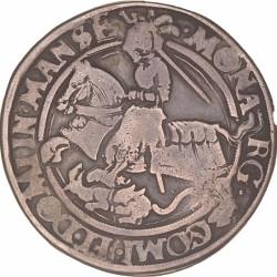 German states. Mansfeld - Schraplau. Gebhard VII, Albrecht VII, Philipp II und Johann Georg I. Thaler. 1544.