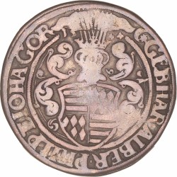 German states. Mansfeld - Schraplau. Gebhard VII, Albrecht VII, Philipp II und Johann Georg I. Thaler. 1544.