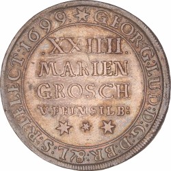 German states. Hannover. Georg I Lüdwich. 24 Mariengroschen. 1699.