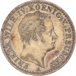 German states. Prussia. Friedrich Wilhelm IV. 1/6 Thaler. 1842 A.