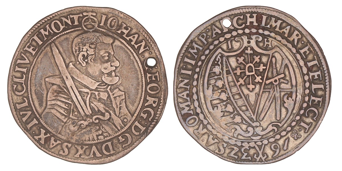 German states. Saxony - Albertine line. Johan Georg I. ¼ Thaler. 1632 IH.