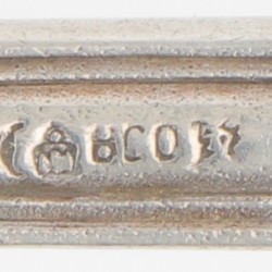 2-delige set scheplepels zilver.