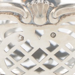 Bonbonmandje zilver.