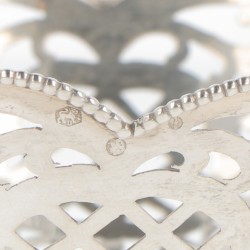 Bonbonmandje zilver.