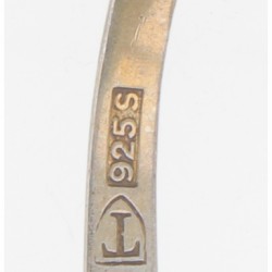 (6) delige set theelepels zilver.