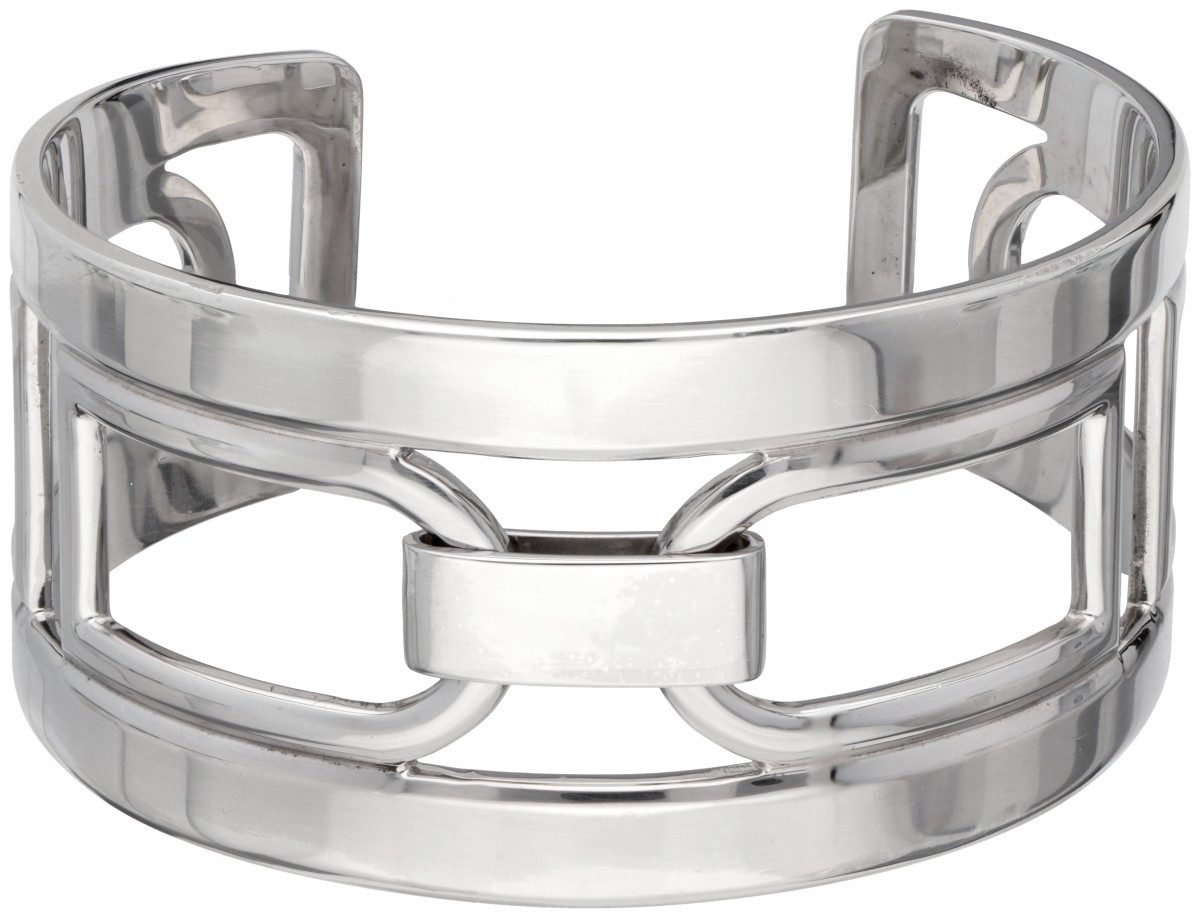 Sterling zilveren Delvaux cuff armband.