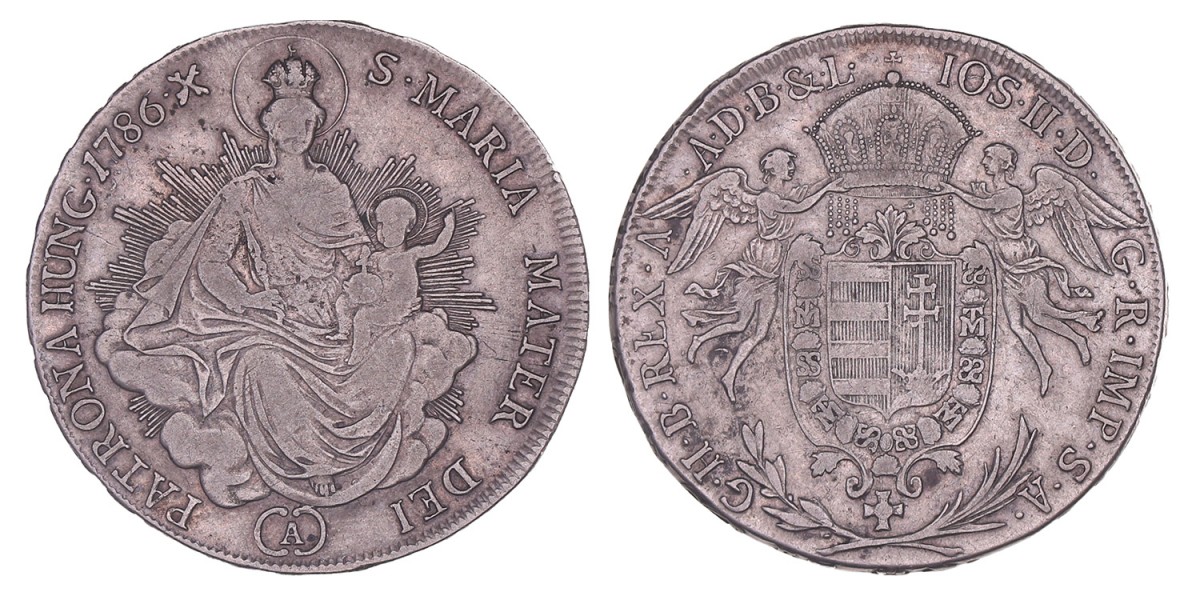 Hungary. Joseph II. ½ Taler. 1786 A.