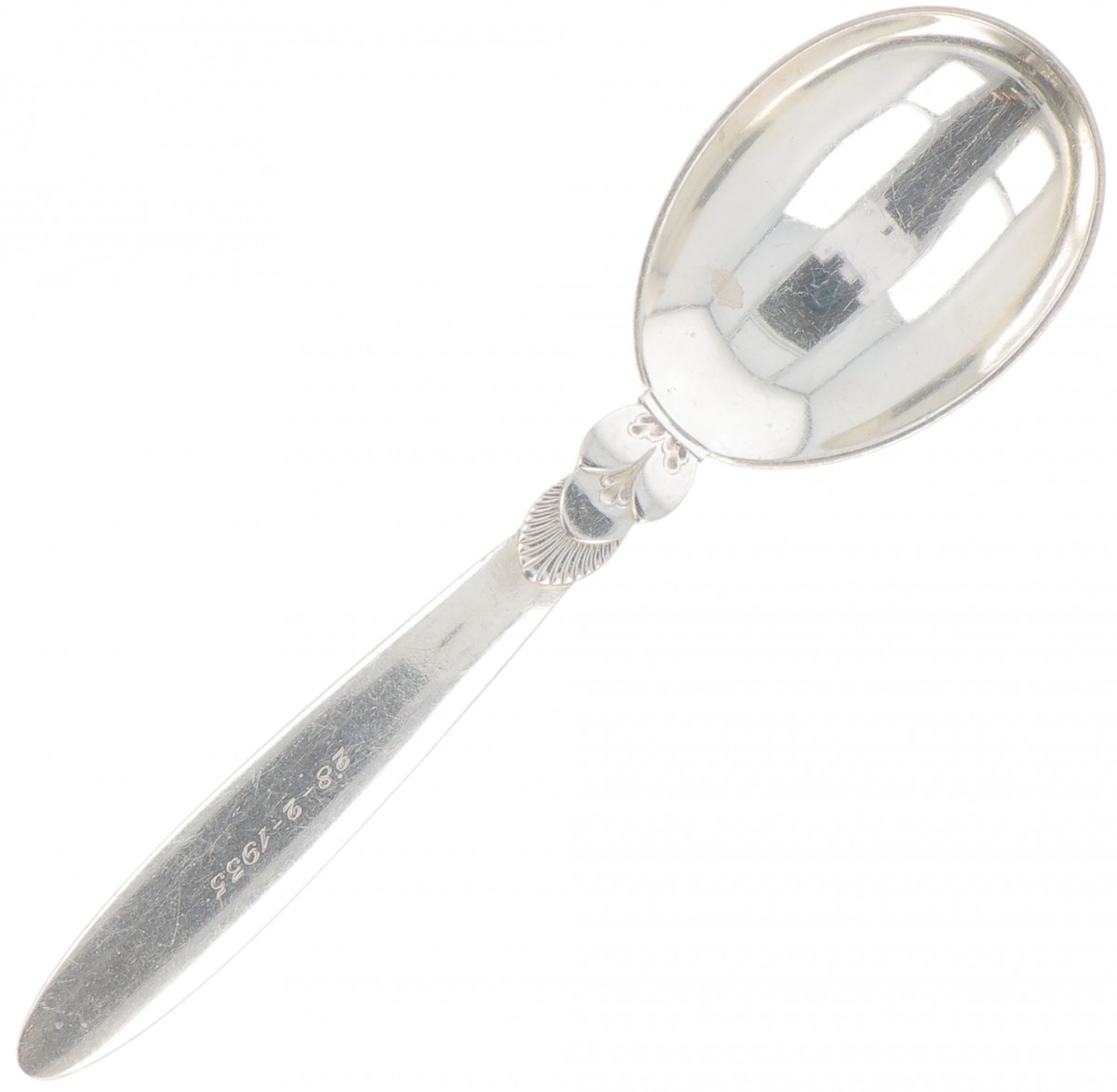 Georg Jensen lepel (model : Cactus) zilver.