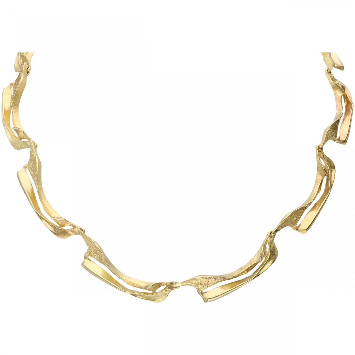 Geelgouden Lapponia design collier - 14 kt.