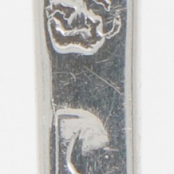 Lepel & vork (Alkmaar Willem Dudy 1776-1807) zilver.